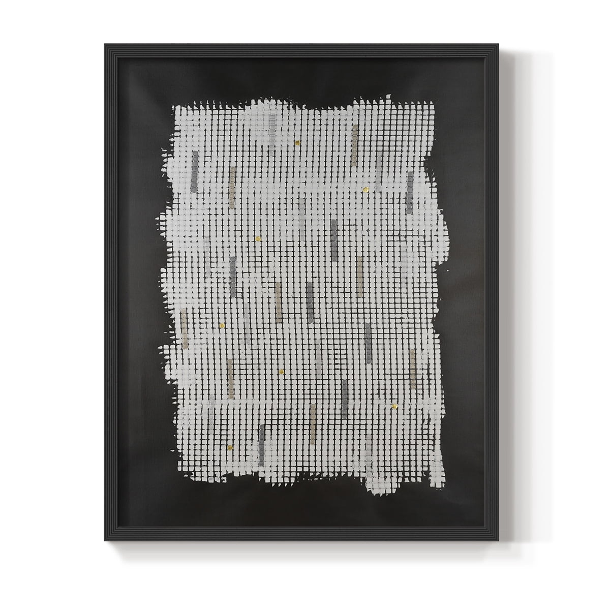 Bits & Bytes II Framed Print in Black Solid Wood Framed Print No Nail Hanging