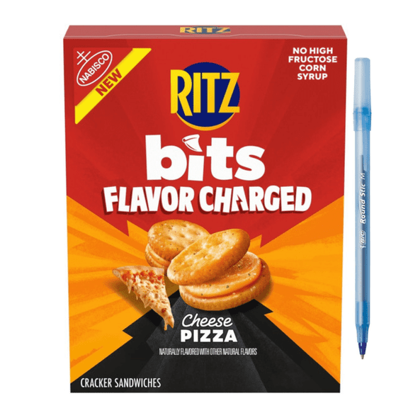 Bits Flavor Charged Cheese Pizza Sandwich Crackers 8.8 OZ
