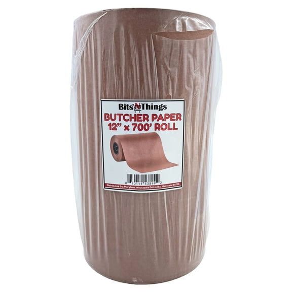 Bits N Things Treated Butcher Paper Roll 12'' x 700' | 40# Basis Weight | (Peach)