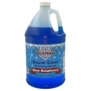 Bits N Things Blue Raspberry Snow Cone Syrup | Slushy & Granita | Kosher | Made In America | 1 Gallon