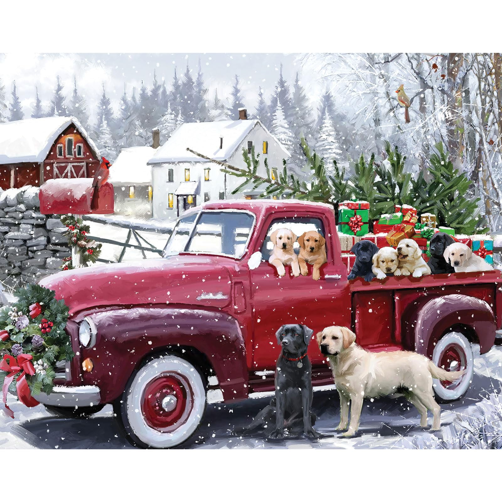 Bits And Pieces 100-Piece Jigsaw Puzzle - It's A Wonderful Life Large Piece Christmas Puzzle For Seniors & Families