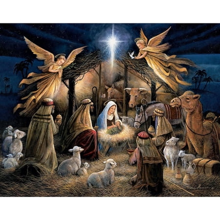 Bits and Pieces 100-Piece Jigsaw Puzzle – The Nativity Manger