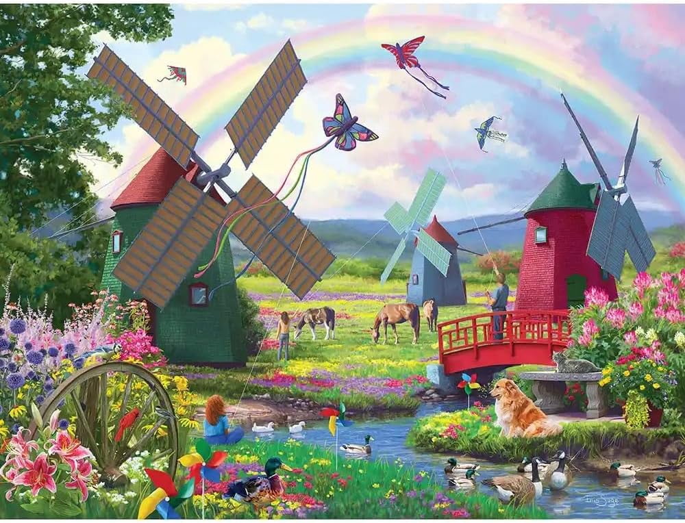 ぴんく　ろーずページ Bits and Pieces 300-Piece Large Format Jigsaw Puzzle – “The