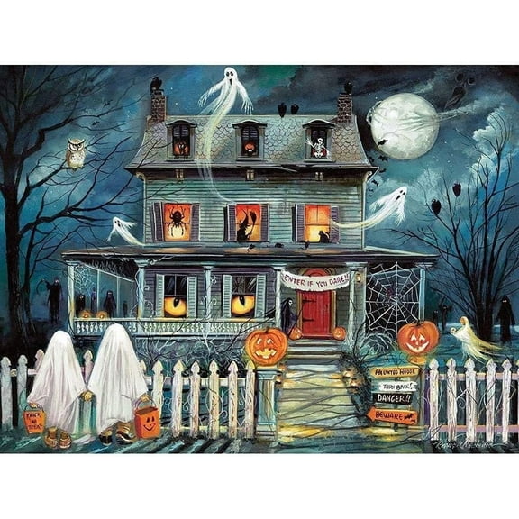 Bits & Pieces 500‑Pc Enter If You Dare Halloween Haunted House Puzzle 18×24