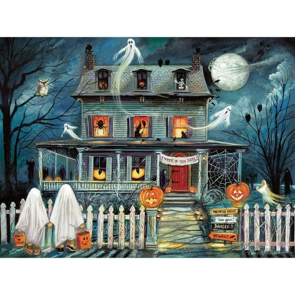 Bits & Pieces 300‑Pc Enter If You Dare Halloween Haunted House Puzzle 18×24