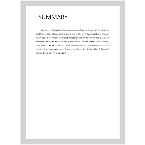 Bits and Bugs: A Scientific and Historical Review of Software Failures in Computational Science (Paperback) by Thomas Huckle, Tobias Neckel