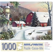 Bits and Pieces 1000 Piece Jigsaw Puzzle “In The Still Light of Dawn” by Alan Giana 20” x 27”