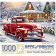 thumbnail image 1 of Bits and Pieces - 1000 Piece Jigsaw Puzzle for Adults - 20" x 27" - Winter Drive - 1000 pc Christmas Red Truck Snow Scene, 1 of 9