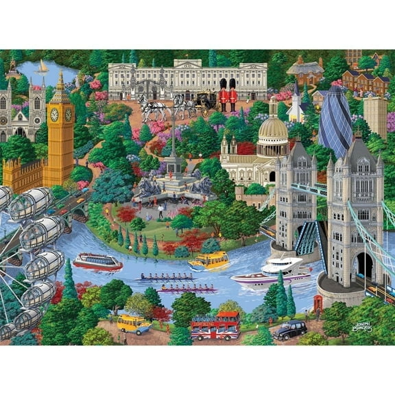 1000-Piece Jigsaw Puzzle for Adults “London City View” by Joseph Burgess