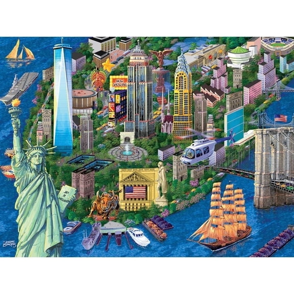 Bits and Pieces 1000 Piece Jigsaw Puzzle for Adults - New York City View