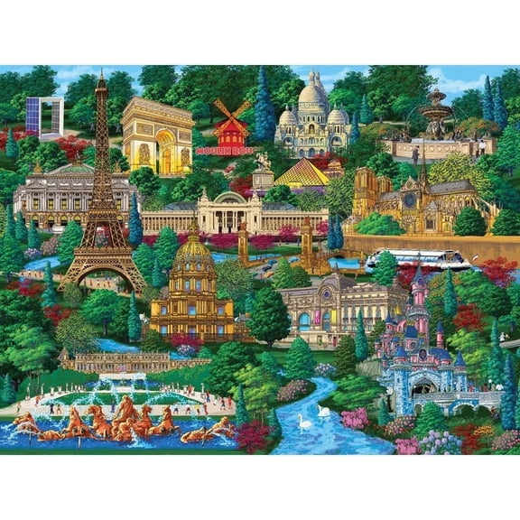Bits and Pieces Jigsaw Puzzle Paris City View 1000 Piece