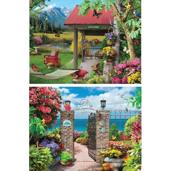Bits and Pieces 2-Pack 300pc Jigsaw Puzzles 18x24"