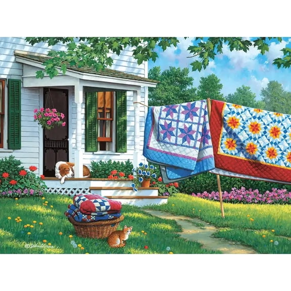 Bits and Pieces 200-Piece Large Jigsaw Puzzle John Sloane's Calico Country 15 x 19 in