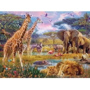 Bits and Pieces Jigsaw Puzzle Savannah Animals African Jungle 300 Piece 18" x 24"
