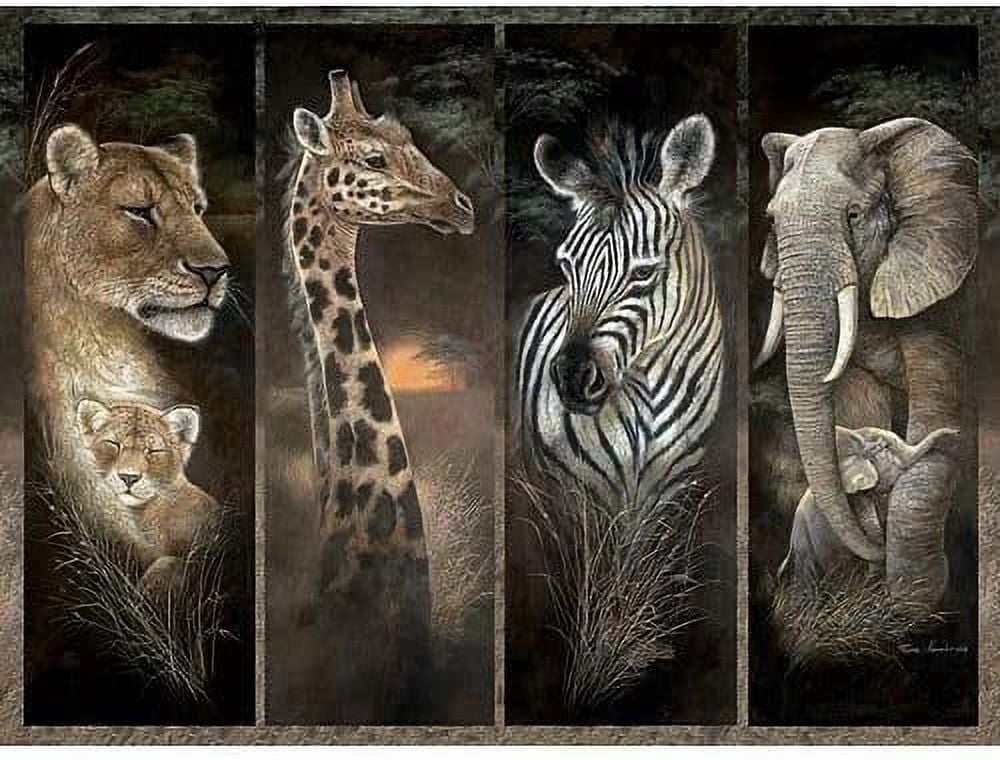 Bits and Pieces 3000 Piece Pride of Africa Jigsaw Puzzle Jungle Animals by Ruane Manning 32" x 45"