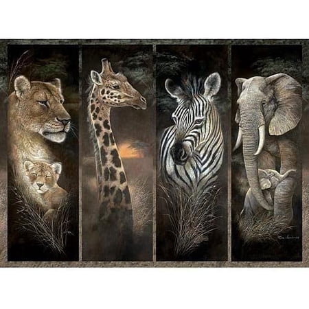 Bits and Pieces 3000 Piece Pride of Africa Jigsaw Puzzle Jungle Animals by Ruane Manning 32" x 45"