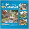 thumbnail image 1 of Bits and Pieces 4-In-1 Multi-Pack Village Life 500 Piece Jigsaw Puzzles by Steve Crisp 16" x 20", 1 of 11