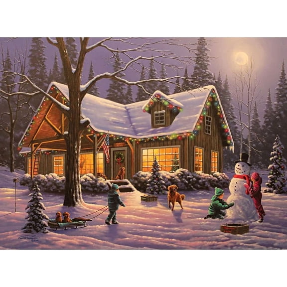 Bits and Pieces Glow in The Dark Family Traditions Jigsaw Puzzle, 18x24"