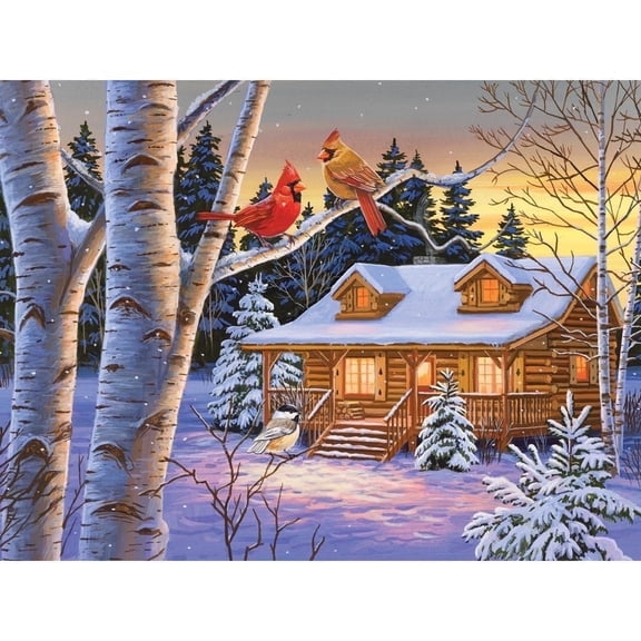 Bits and Pieces Jigsaw Puzzle Rustic Retreat Winter 500 Piece