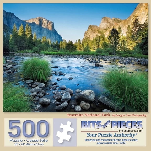 Bits and Pieces Yosemite National Park Jigsaw Puzzle Random Die Cut 500 Piece for Adults Large 18 x 24 Inch
