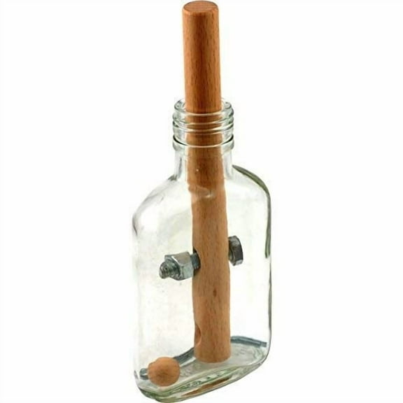 Bits and Pieces Bottled Frustration Puzzle Glass Brain Teaser for Adults