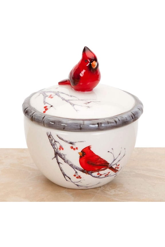 Keepsake Cardinal Jewelry Box, Ceramic