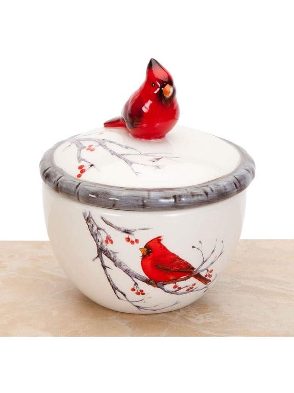 Keepsake Cardinal Jewelry Box, Ceramic