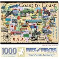 thumbnail image 1 of Bits and Pieces Coast to Coast 1000 Piece Jigsaw Puzzle for Adults, Families, Seniors, 20 x 27 Inches, 1 of 10