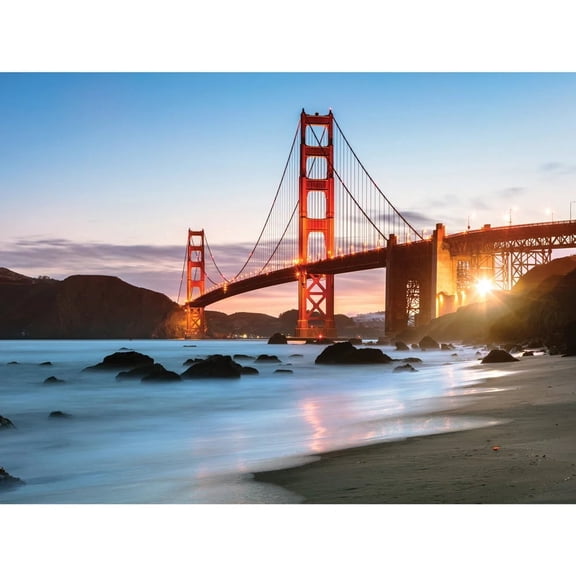 Bits and Pieces Golden Gate Bridge Puzzle Large Piece 300-Piece 18" x 24"