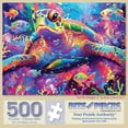thumbnail image 1 of Bits and Pieces Jigsaw Puzzle Turtle Magic Colorful Ocean Turtle Adults 500 Piece 18" x 24", 1 of 9