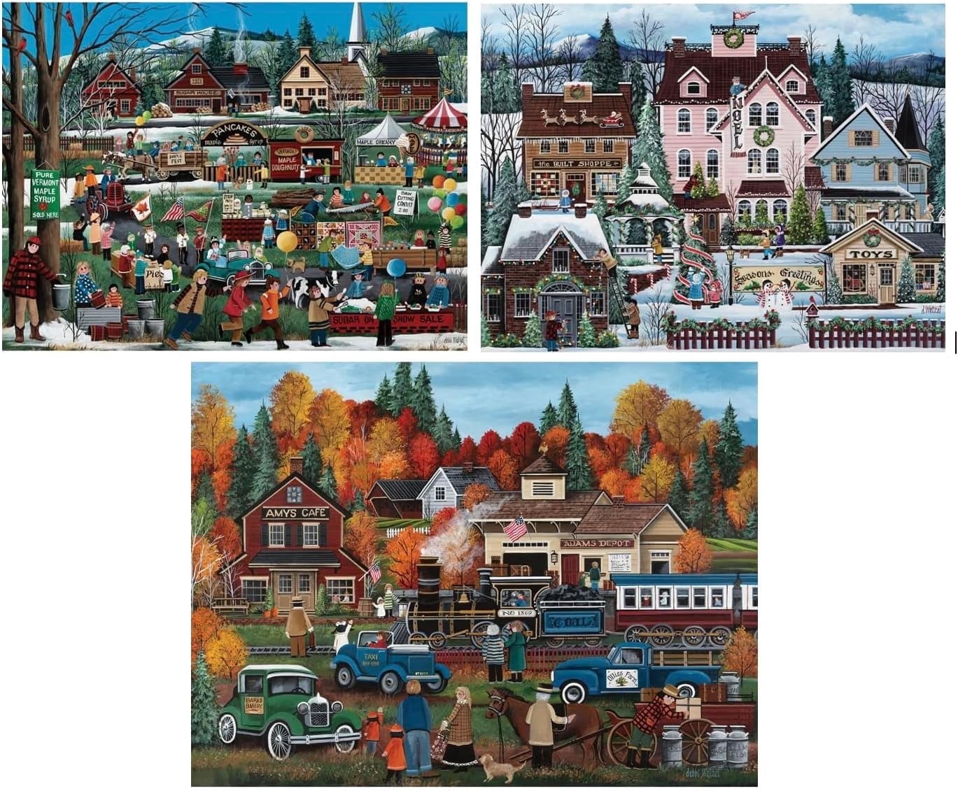 Bits and Pieces Jigsaw Puzzles for Adults Colorful Seasons 500 Piece 3 ...