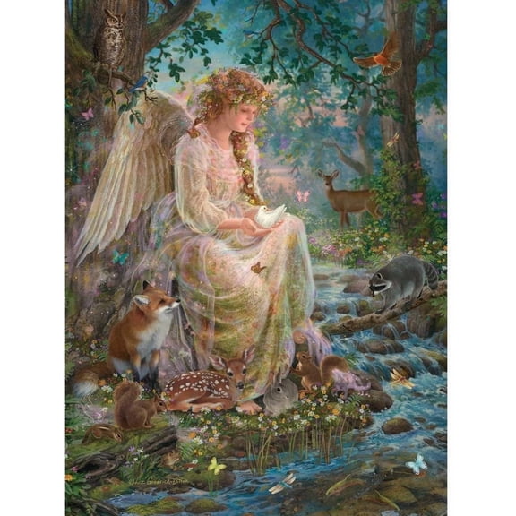 Bits and Pieces Mother Nature Glitter Jigsaw Puzzle 300 Pieces 18x24"