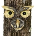 thumbnail image 1 of Bits and Pieces Owl Face Tree Hugger Garden Peeker Yard Art Outdoor Whimsical Tree Face Decoration, 1 of 7