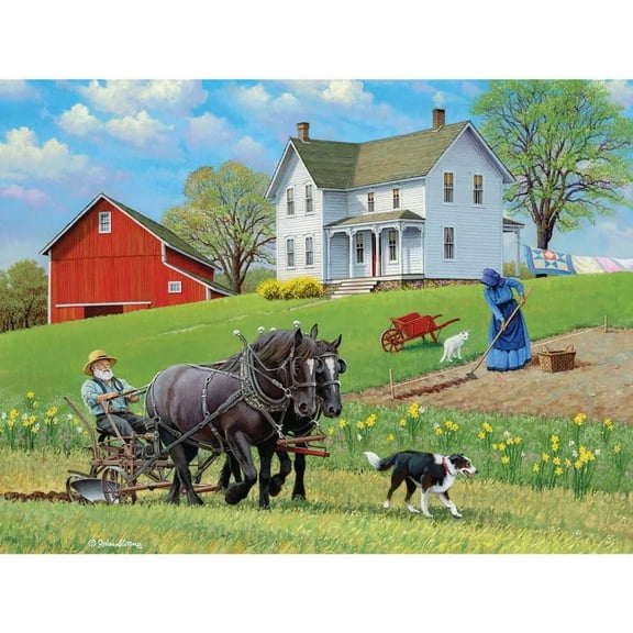 Bits and Pieces Planting Season Jigsaw Puzzle, 300 Pieces, 18x24 Inches