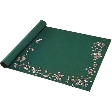 Bits and Pieces Portable Jigsaw Roll Up Mat-Store Puzzles on Felt Mat System Fits 3000 Piece Puzzles