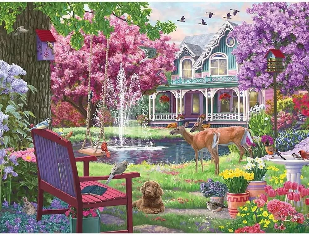 Bits and Pieces Spring Jigsaw Puzzle Large Piece 300 pc 18" x 24 ...