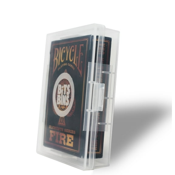 BitsBins Card Holder for Playing Cards, Protects a Full Poker Deck, Pack of 5 Card Storage Boxes