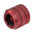 thumbnail image 1 of Bitspower Dual Enhance Multi-Link Coupler Fitting for 12mm OD Rigid Tubing, Deep Blood Red, 1 of 3