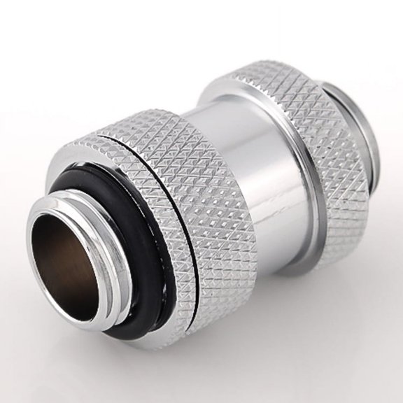 Bitspower G1/4" Adjustable Aqua Link Pipe (22-31mm), Silver Shining