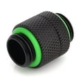 thumbnail image 1 of Bitspower G1/4" Male to Male Extender Fitting (14mm), Rotary, Matte Black, 1 of 3