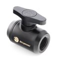 thumbnail image 1 of Bitspower G1/4" Mini Valve with Black Handle, Carbon Black Body, 1 of 2