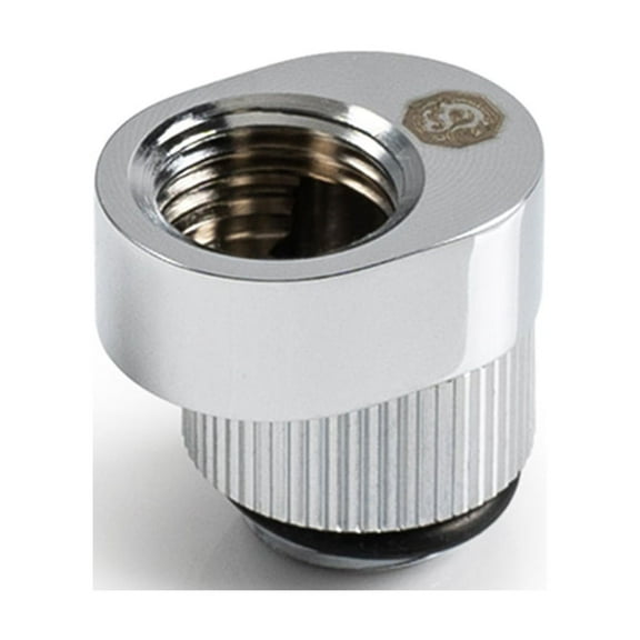 Bitspower G1/4" Rotary Offset Fitting, 5mm, Glorious Silver, 2-pack