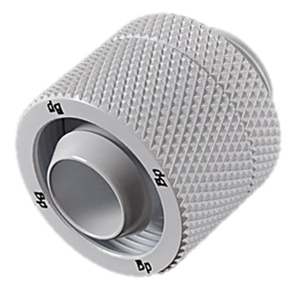 Bitspower G1/4" to 3/8" ID, 5/8" OD Compression Fitting V3 for Soft Tubing, Deluxe White