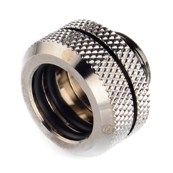 Bitspower G1/4" to Enhance Multi-Link Fitting for 14mm OD Rigid Tubing, Black Sparkle