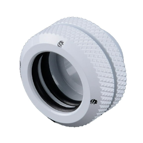 Bitspower G1/4" to Enhance Multi-Link Fitting for 14mm OD Rigid Tubing, Deluxe White