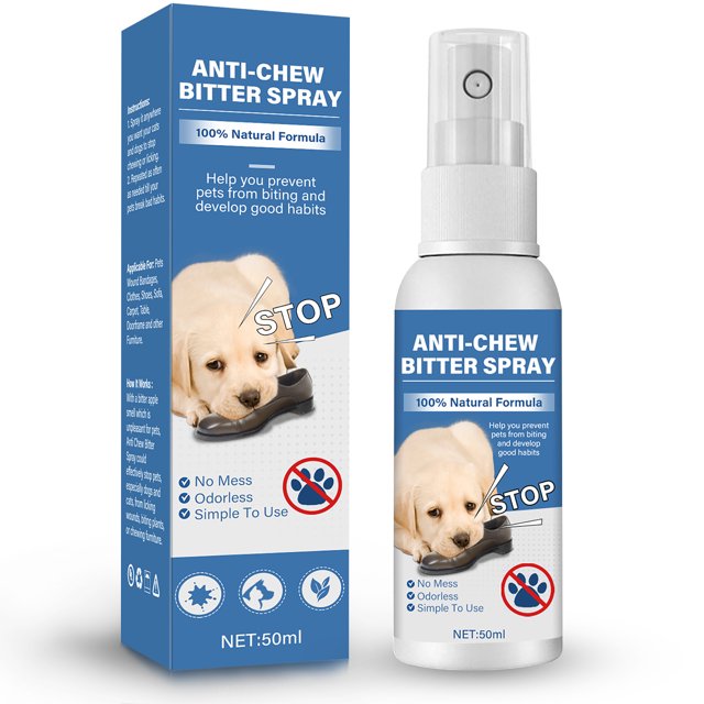 Bitter Apple Spray for Dogs to Stop Chewing, Prevents Dogs from Biting