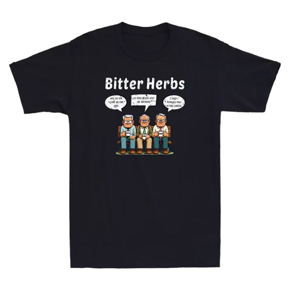 Bitter Herbs Funny Passover Seder Graphic Humor Quote Gift Vintage Men's T-Shirt