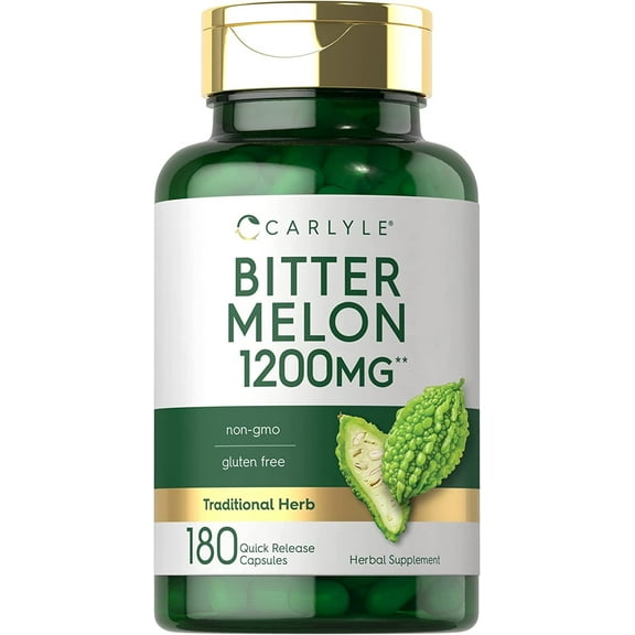 Bitter Melon Extract | 180 Capsules for Men and Women | by Carlyle