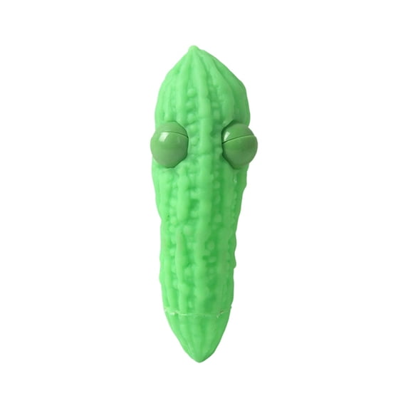Bitter Melon Stress Relief Squeeze Gadget, Soft & Durable Non-Toxic Decompression Pinch, Cute Kawaii Design, Portable Fidget for All Ages, Sensory Anxiety Relief for Home & Office.