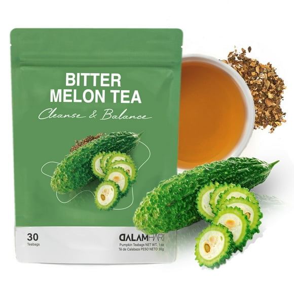 Bitter Melon Tea Bags | 30T | Bitter Melon Extract Colon Broom Inulin Powder Jerusalem Artichokes Smooth Move Tea Te Divina Pinalim Chupa Panza Tea Decaf Tea Bags Super Colon Cleanse Korean